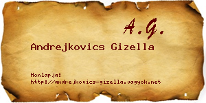 Andrejkovics Gizella névjegykártya